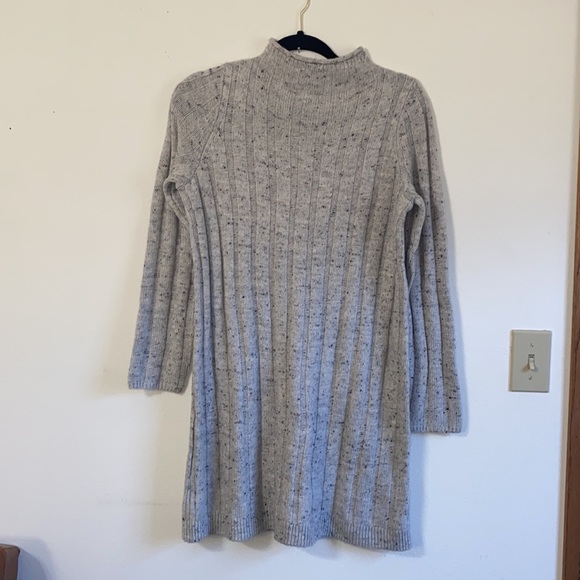Madewell Donegal Rolled Mockneck Sweater Dress Ribbed Gray Size small - Picture 4 of 6